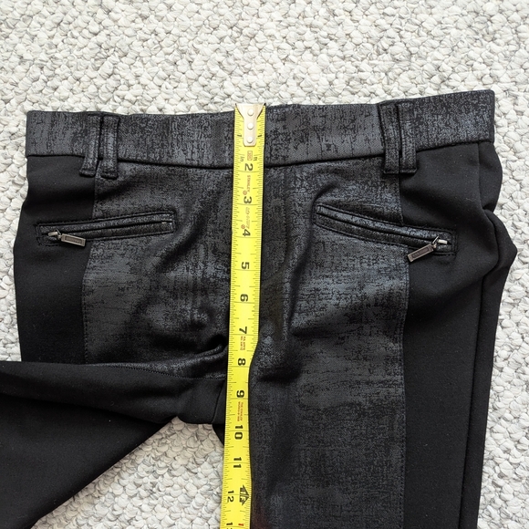 NWOT Suko Jeans Womens (Size 4) Elastic Waist w/Faux-Leather Panels Skinny Pants - Picture 8 of 16